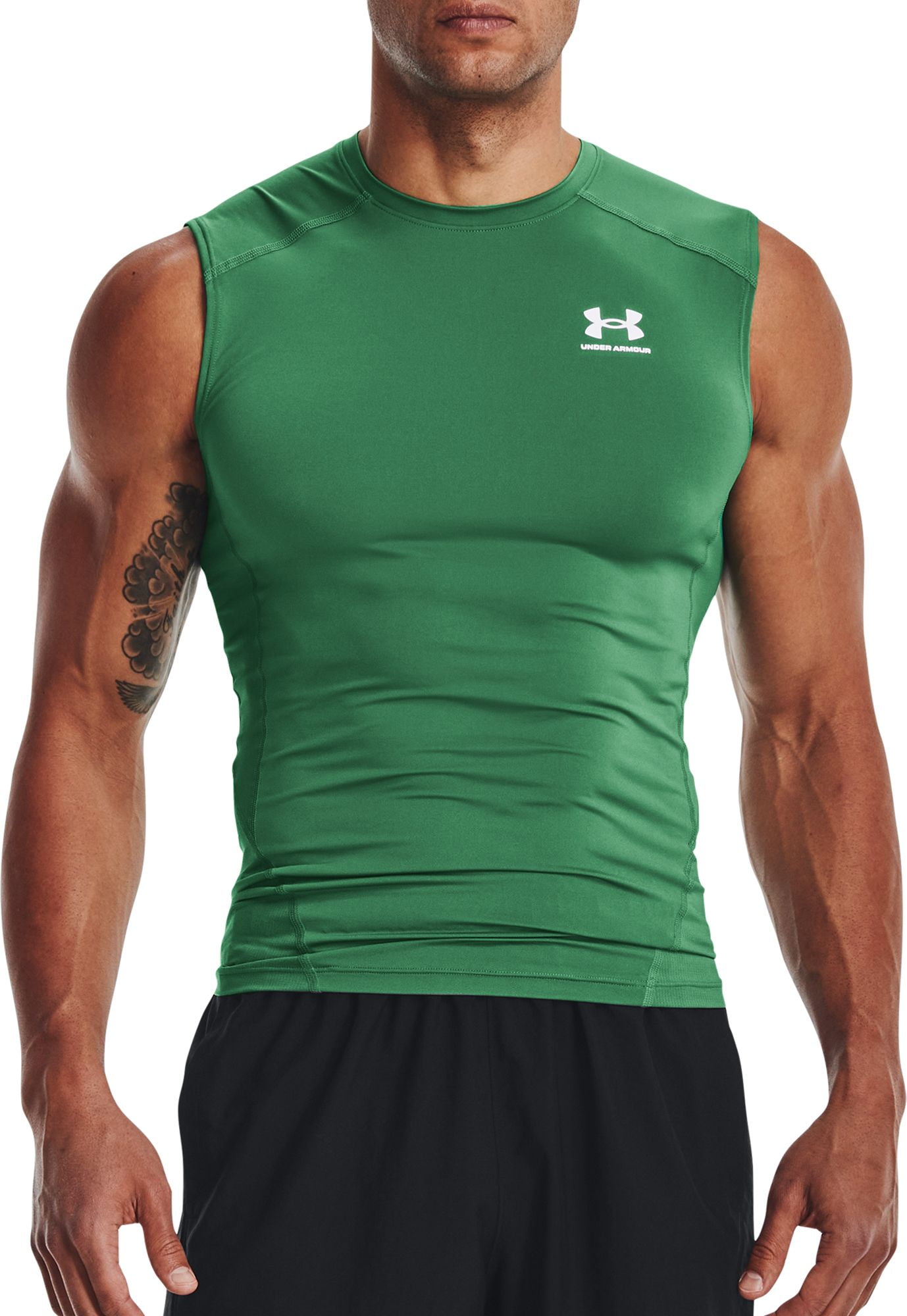 アンダーアーマー メンズ Tシャツ Men's HeatGear Armour Short Sleeve - Team Kelly Green/White Under Armour Men's HeatGear Compression Shirt (Team Kelly Green