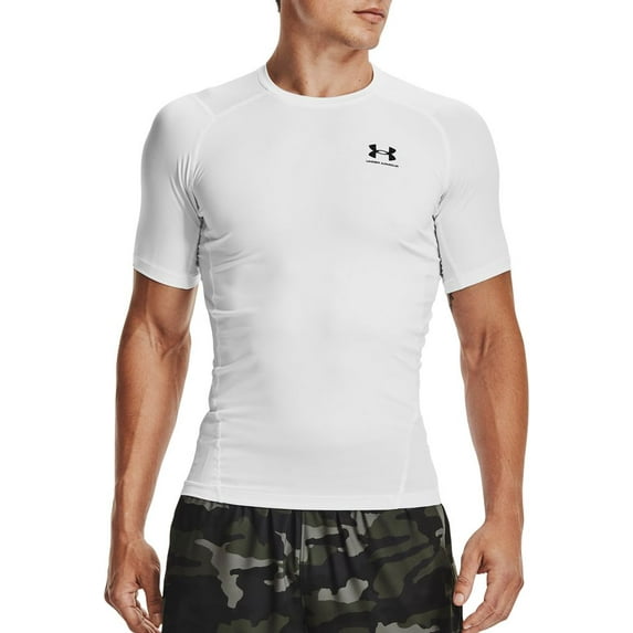 Under Armour Men's HeatGear Compression T-Shirt Size: XL White