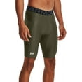 thumbnail image 1 of Under Armour Men's HeatGear Long Compression 9\&q; Shorts (Marine Od Green/White, XXXL), 1 of 3