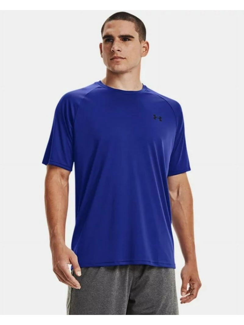 Under Armour Men's HeatGear Loose Fit Workout Shirt Blue Medium