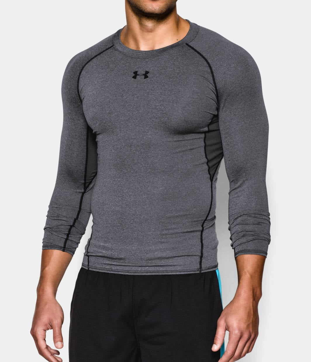  UA HG Armour Novelty SS, Gray - men's short sleeve  compression shirt - UNDER ARMOUR - 31.87 € - outdoorové oblečení a vybavení  shop