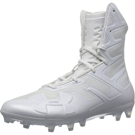 Under Armour Men's Highlight MC Football Shoe, White/White, 10.5 D(M) US