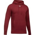 thumbnail image 1 of Under Armour Men's Hustle Fleece Hoodie CARDINAL | WHITE LG, 1 of 4