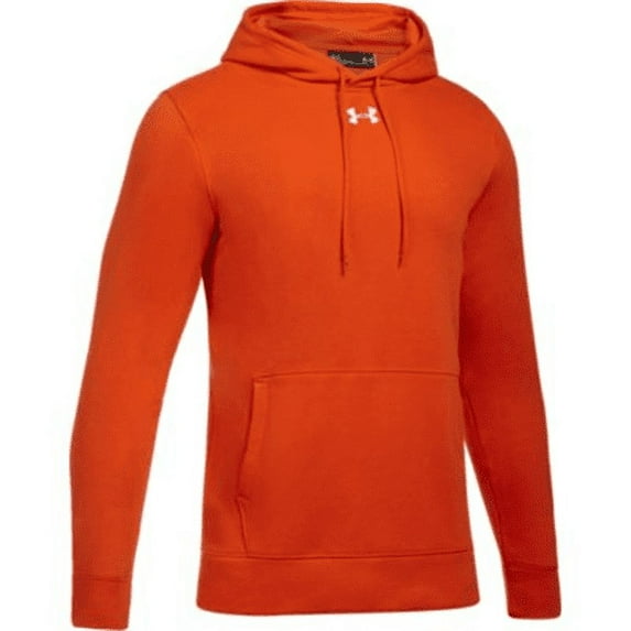 Under Armour Men's Hustle Fleece Hoodie DARK ORANGE | WHITE SM