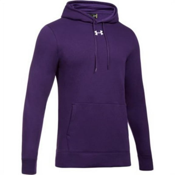 Under Armour Men's Hustle Fleece Hoodie PURPLE | WHITE LG