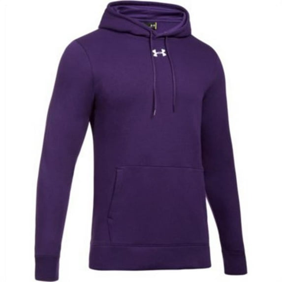 Under Armour Men's Hustle Fleece Hoodie PURPLE | WHITE XL