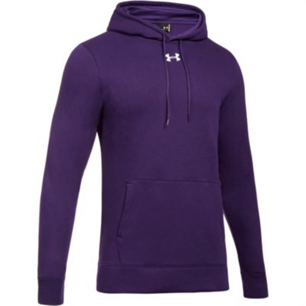 Under Armour Men s Hustle Fleece Hoodie PURPLE WHITE XL Walmart