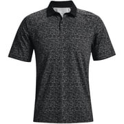 Under Armour Mens Iso-Chill Golf Polo, Black 002/Halo Gray, Large