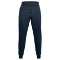 thumbnail image 1 of Under Armour Men's Joggers Athletic Rival Lightweight Fleece Track Pants 1357128, Navy, L, 1 of 3