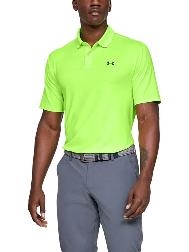 Short Sleeve Under Armor Polo Mens Under Armour Men's Lime Green
