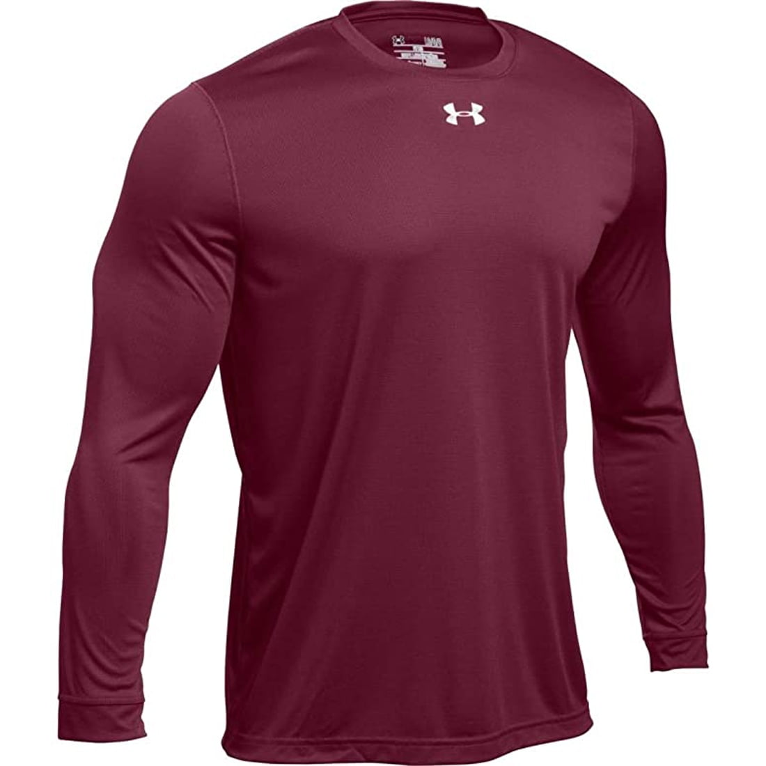 アンダーアーマー メンズ Tシャツ 長袖 ロンT Men's UA Locker 2.0 Long Sleeve - Maroon/llic Silver Under Armour Men's Locker 2.0 Long Sleeve Shirt MAROON | SILVER LG
