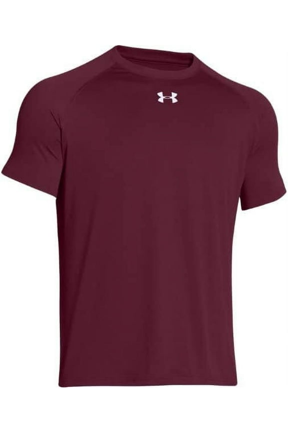 Men's Locker T-Shirt as1, Alpha, l, Regular, Regular, Standard, Maroon/Gray, Large