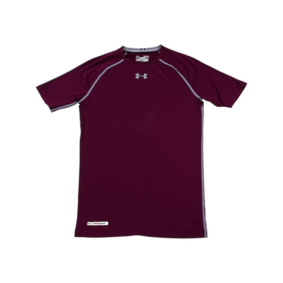 Under Armour Men's Maroon Heatgear Compression Short Sleeve Short-sleeve - M