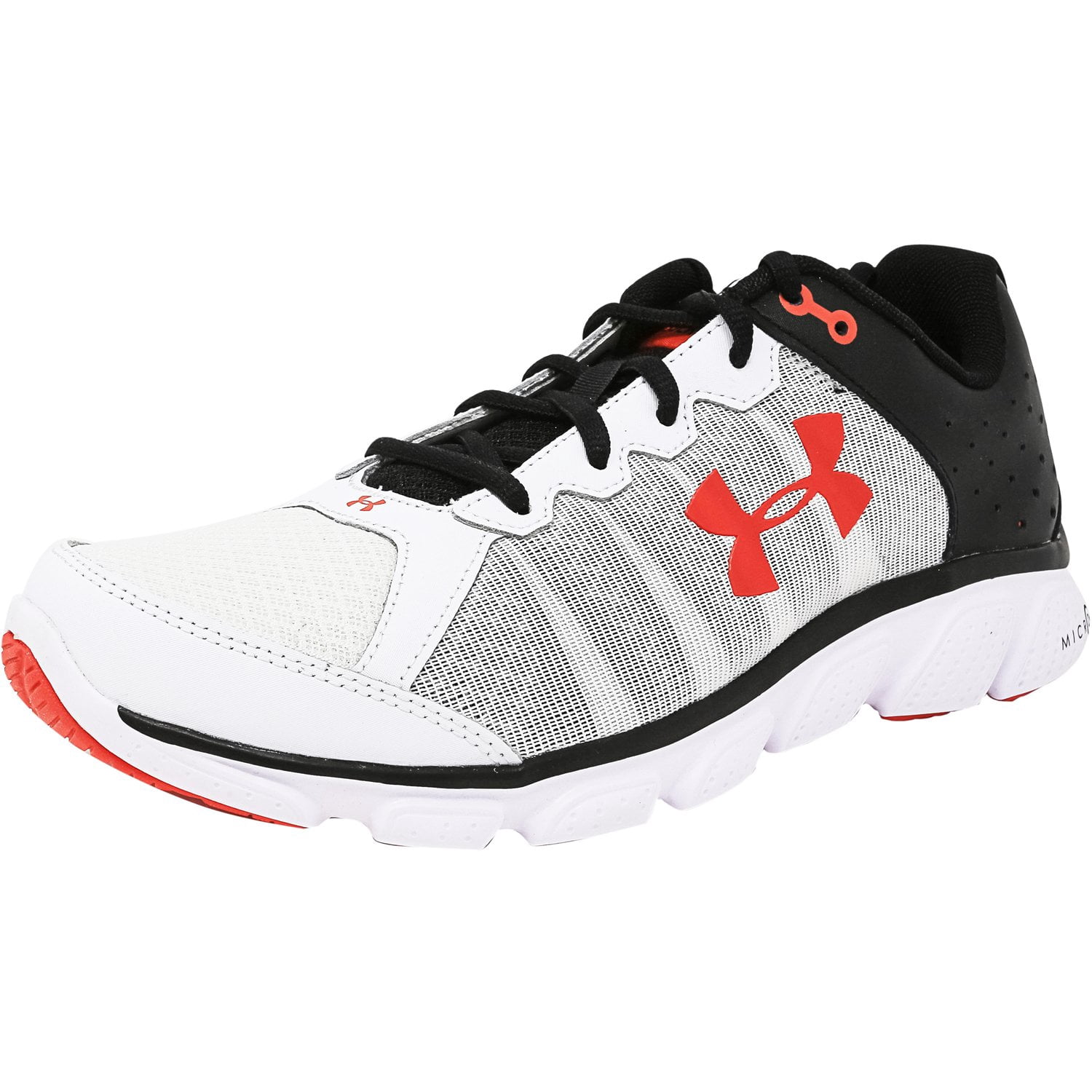 Under Armour Micro G Assert 6 Mens Running Shoes White Black Red Sz 13 UNDER ARMOUR Micro G Assert 7 Mens Running Shoes 3020673-001  main image 3