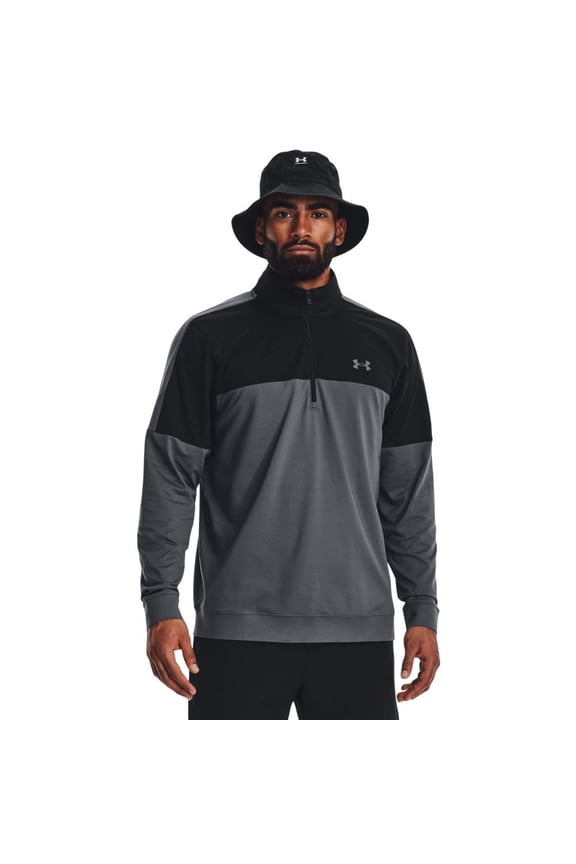 Men's Midlayer Golf Pullover Grey/Black M