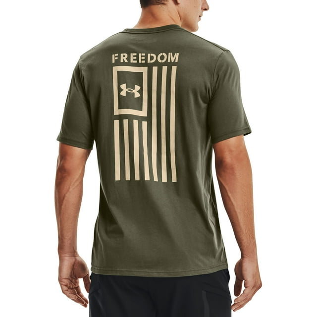 Under Armour Men's New Freedom Flag Graphic TShirt (Marineodgreen
