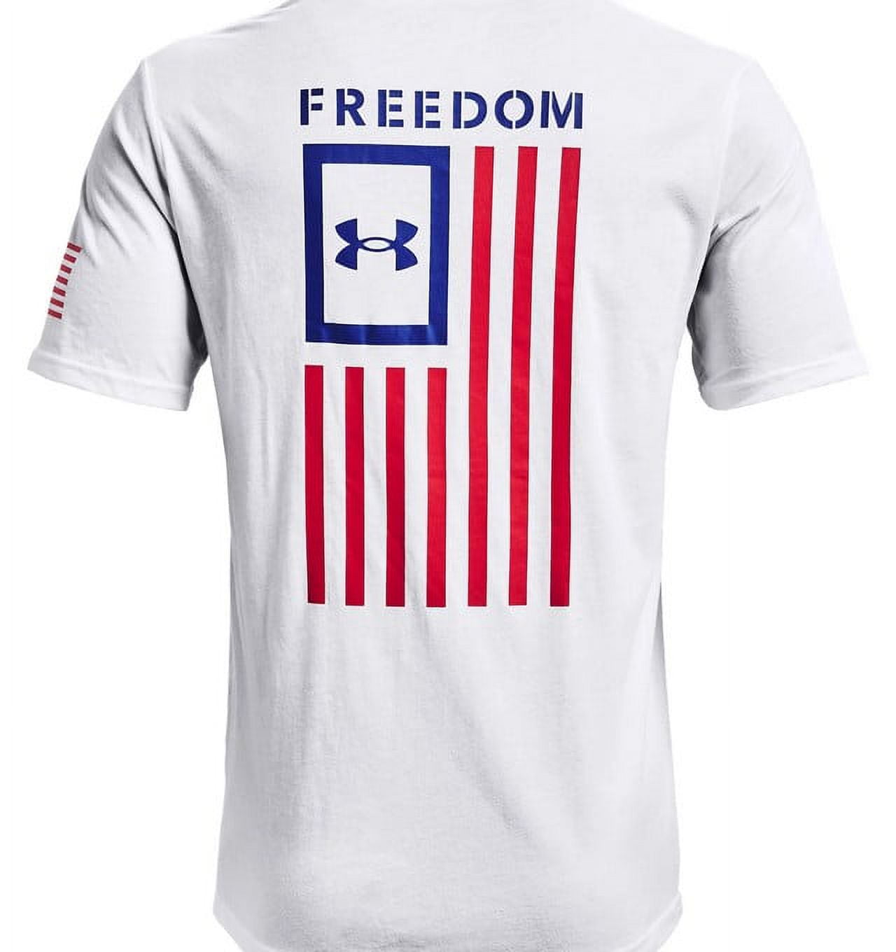 Under Armour Freedom Flag Men's T-Shirt - White/Blue Faroe Islands | Ubuy