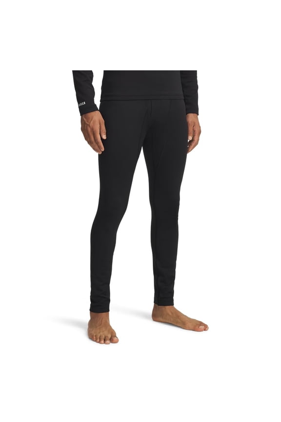 Men's Packaged Base 2.0 Athletic Leggings, Lightweight Breathable, Black and White, Medium, Mid Rise, Straight Leg, 6005296