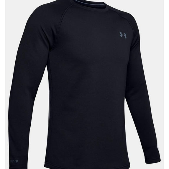 1353349 Under Armour Men's Packaged Base 4.0 Crew T-Shirt BLACK 2XL