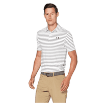 Under Armour Men's Playoff 2.0 Golf Polo , White (124)/Black , Small