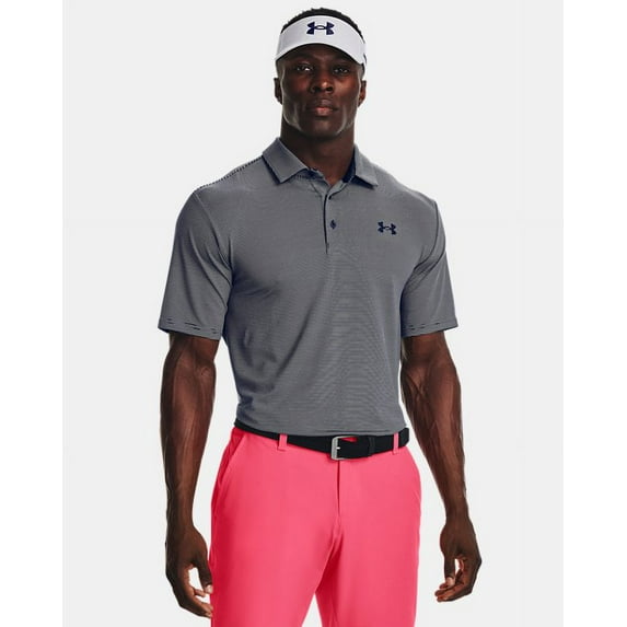 Under Armour Men's Playoff 3.0 Stripe Golf Polo (Midnight Navy/White, M)