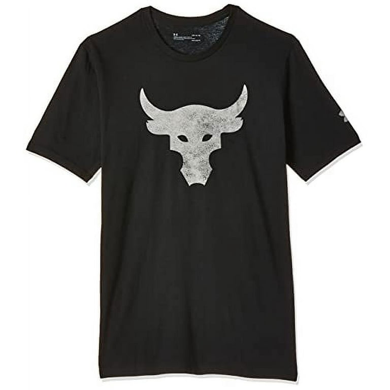 Under Armour Men's Project Rock Brahma Bull Shirt Black/Gray XL 1357186-001  