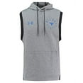 thumbnail image 1 of Under Armour Men's Project Rock Double Knit Sleeveless Hoodie (Small) Steel, 1 of 4