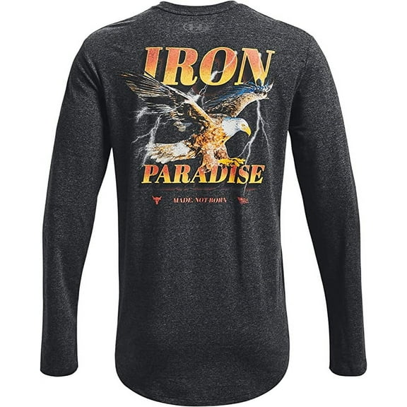 Under Armour Men's Project Rock Outlaw Long Sleeve Shirt Tee Top Small