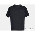 thumbnail image 1 of Under Armour Men's Relaxed Fit Moisture Wicking Tech Tee Shirt, 1326413 (Black Heather (002), S), 1 of 3