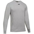 thumbnail image 1 of Under Armour 1302159 Men's Hustle Fleece Crewneck Sweatshirt - Team Gray Heathert Black, 1 of 1