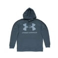 thumbnail image 1 of Under Armour Men's Rival Fleece Big Logo Hoodie, Blue Note \ Blue Flannel,M TALL - US, 1 of 4