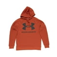 thumbnail image 1 of Under Armour Men's Rival Fleece Big Logo Hoodie, Orange,XXL TALL - US, 1 of 4