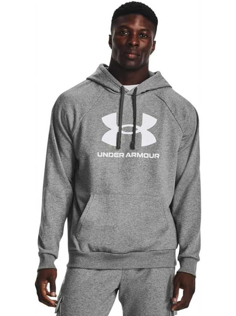 Big & Tall Under Armour Rival Fleece Logo Hoodie Color: Castlerock