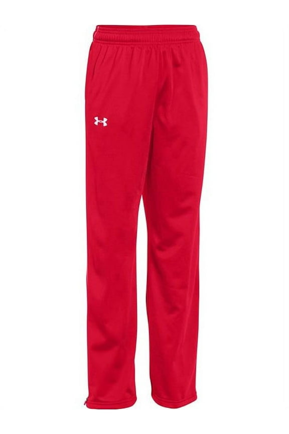 Men's Rival Knit Warm Up Pants Small Red White