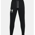 thumbnail image 1 of Under Armour Men's Rival Terry Joggers - Black/Onyx/White, 1 of 5