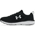thumbnail image 1 of Under Armour Men's Running Shoes Charged Cushioning Black & Grey, 4E, 1 of 6