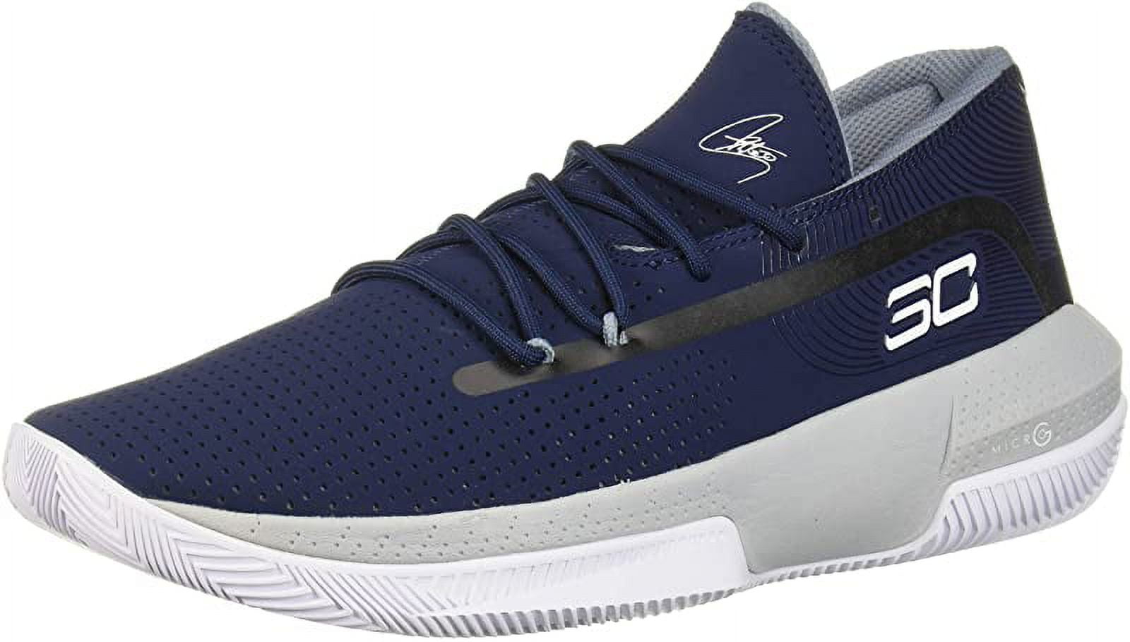 Under Armour Men's SC 3ZER0 III Basketball Shoe, Academy Blue/Gray
