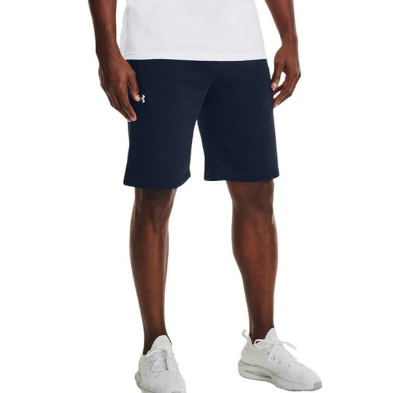 Under Armour Men's Shorts UA Rival Fleece Drawstring Waist Athletic Shorts, Navy, XL
