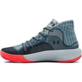 thumbnail image 1 of Under Armour Men's Spawn Mid Basketball Shoe, Ash Gray/Harbor Blue, 7 D(M) US, 1 of 4