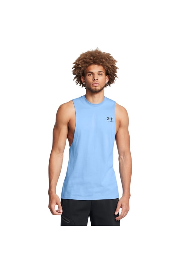 Men's Sportstyle Left Chest Cut-Off T-Shirt, (466) Horizon Blue / /, X-Large