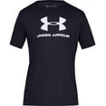 thumbnail image 1 of Under Armour Men's Sportstyle Logo Tee Loose Black Short-Sleeve T-Shirt (L), 1 of 4