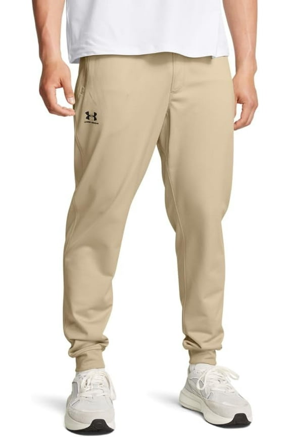 Men's Sportstyle Tricot Joggers, Color: City Khaki/Black, Size: Small