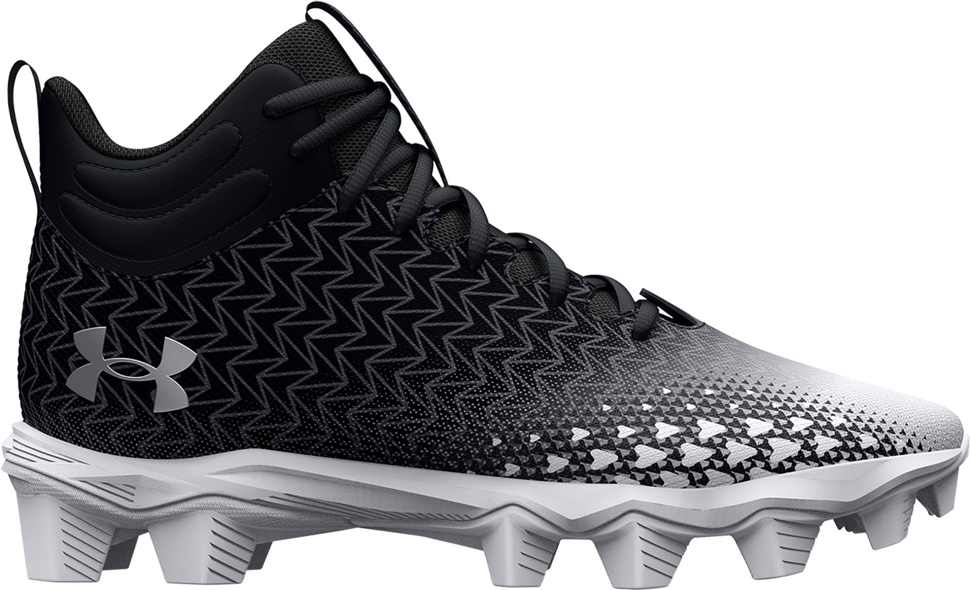 under armour football cleats black and white