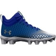 thumbnail image 1 of Under Armour Men's' Spotlight Franchise 3 Mid RM Football Cleats (Royal/White, 14), 1 of 1