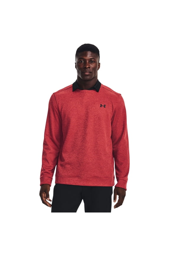 Men's Storm Sweaterfleece Crew Golf Pullover Red M