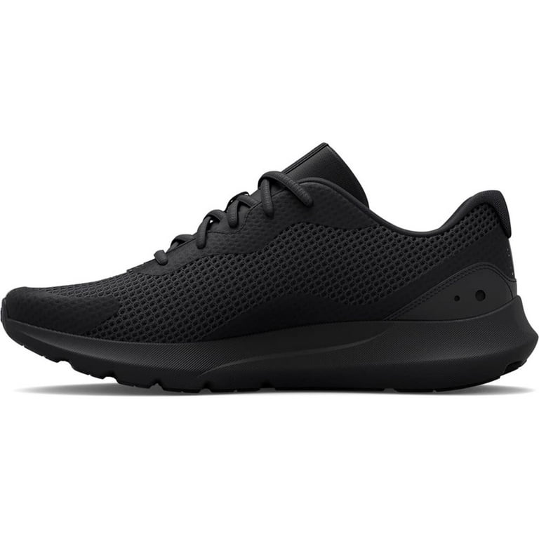 Under Armour Men's Surge 3, Black/Black, Medium US