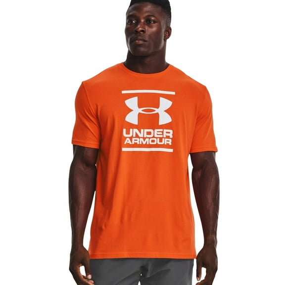 Under Armour Men's T-Shirt GL Foundation Boxed Athletic Crew Neck Tee 1326849, Orange / White, XL