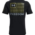 thumbnail image 1 of Under Armour Men's T-Shirt UA Freedom Banner Short Sleeve Graphic Tee 1370818, Black, S, 1 of 5