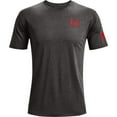 thumbnail image 1 of Under Armour Men's T-Shirt UA Freedom Flag Athletic Short Sleeve Tee 1370810, Charcoal / Red, 2XL, 1 of 9