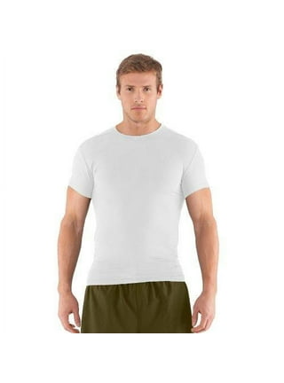 Under Armour Men's HeatGear Armour Compression Long-Sleeve T-Shirt, White  (100)/Graphite, XX-Large